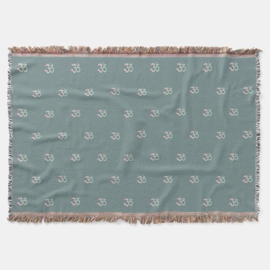 Couverture Zen Om motif zen pastel turquoise vert (Devant)