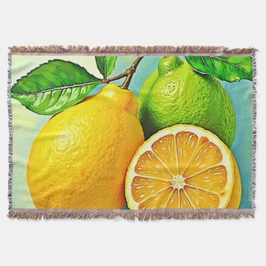 Couverture Zesty Citrus Burst Sunshine Design (Devant)