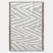 Couverture Zig Zag Gris et Motif blanc (devant Vertical)