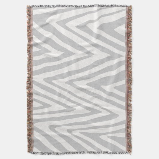 Couverture Zig Zag Gris et Motif blanc (devant Vertical)