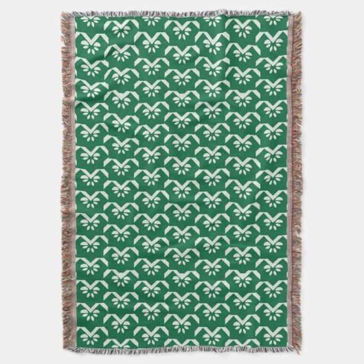 Couverture Zigzag floral vert (devant Vertical)