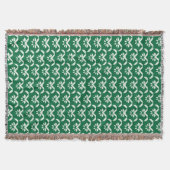 Couverture Zigzag floral vert (Devant)