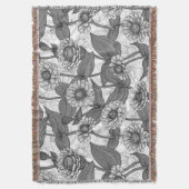 Couverture Zinnias, monochrome sur blanc (devant Vertical)