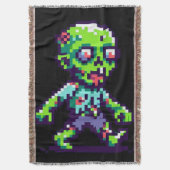 Couverture zombie drôle Halloween 8 bits (devant Vertical)
