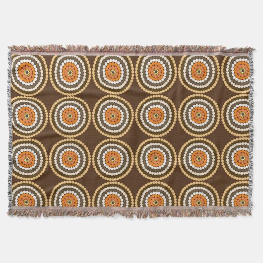 Couverture Zones Brown Et Oranges, (Devant)
