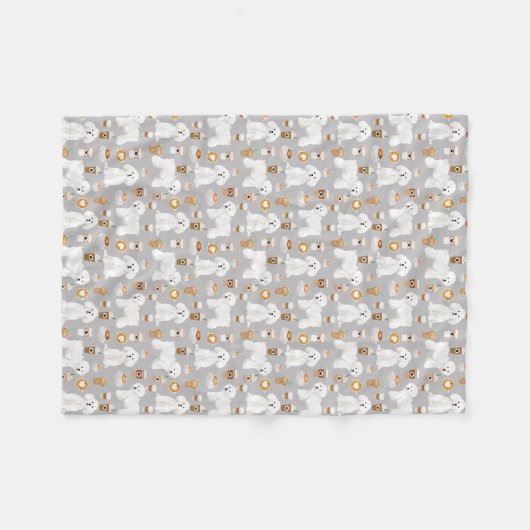 Couvertures à café Bichon Frise Dog (Devant (Horizontal))