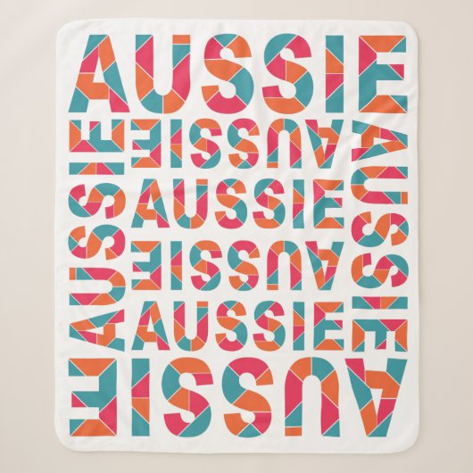 Couvertures AUSSIE colorées (Devant)
