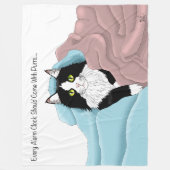 Couvertures de chat smoking fantaisiste rose et bl (Devant)