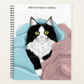 Couvertures de chat smoking fantaisiste rose et bl (Devant)