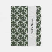 Couvertures de chien personnalisées noires (Devant)