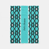 Couvertures de chien personnalisées par Aqua bleu (Devant)