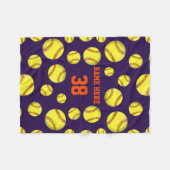 Couvertures de jet d'ouatine du base-ball, vos (Devant (Horizontal))