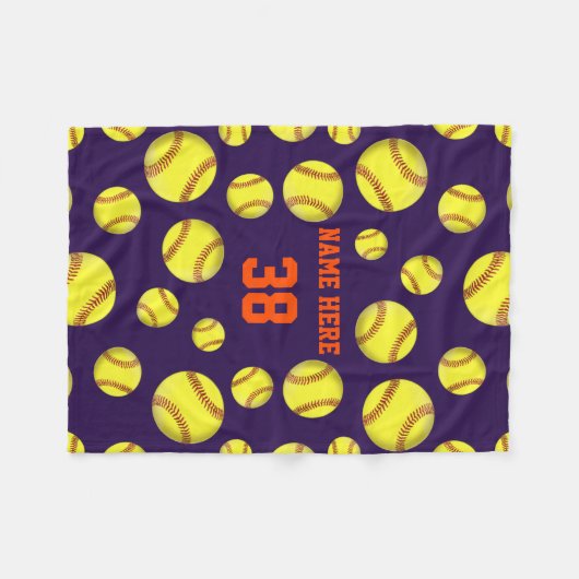 Couvertures de jet d'ouatine du base-ball, vos (Devant (Horizontal))