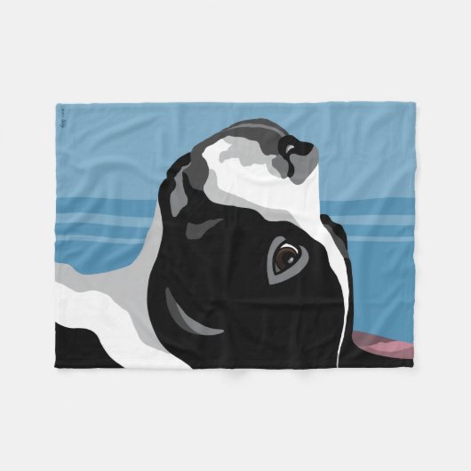 Couvertures d'ouatine de Boston Terrier (Devant (Horizontal))