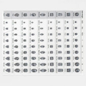 COUVERTURES D'OUATINE DE CARETS DE DIAMANT (Devant (Horizontal))