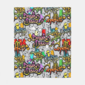 Couvertures d'ouatine de graffiti de hip hop (Devant)