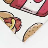 Couvertures d'ouatine de motif d'aliments de (Coin)