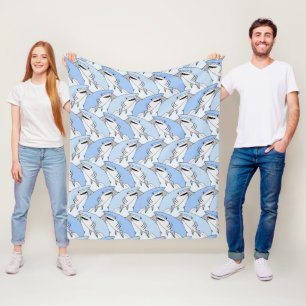 Couvertures d'ouatine de motif de requins