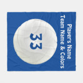 Couvertures d'ouatine de volleyball, votre TEXTE (Devant (Horizontal))