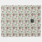 Couvertures en laine épaisse Llamas & Cactus de l' (Devant (Horizontal))