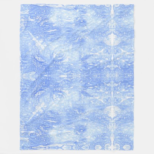 Couvertures en laiton bleu clair et blanc Abstrait (Devant)