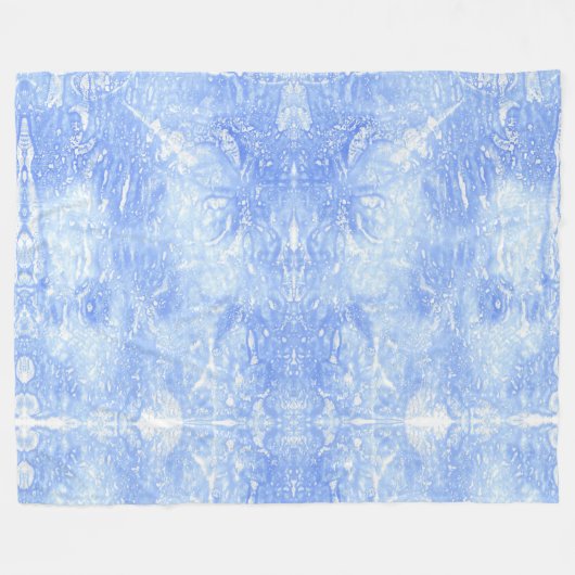 Couvertures en laiton bleu clair et blanc Abstrait (Devant (Horizontal))