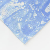 Couvertures en laiton bleu clair et blanc Abstrait (Coin)