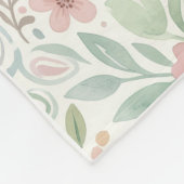 Couvertures en molleton floral pastel (Coin)