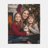 Couvertures en molleton pour Noël avec famille et (Devant)