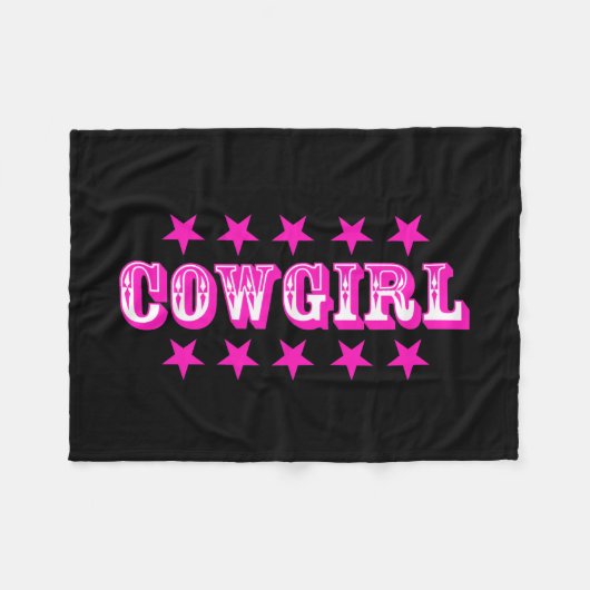 Couvertures en polaire "Cowgirl" (Devant (Horizontal))