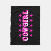 Couvertures en polaire "Cowgirl" (Devant)