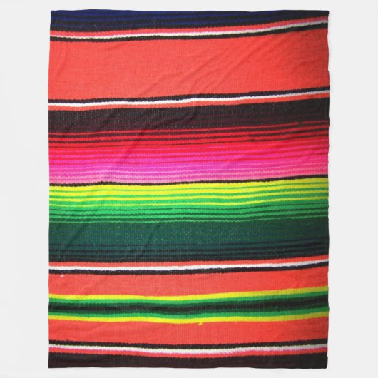 Couvertures en polaire MEXICAINE (simulées) (Devant)