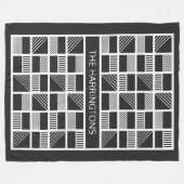 Couvertures en polaire monogramme personnalisées C (Devant (Horizontal))