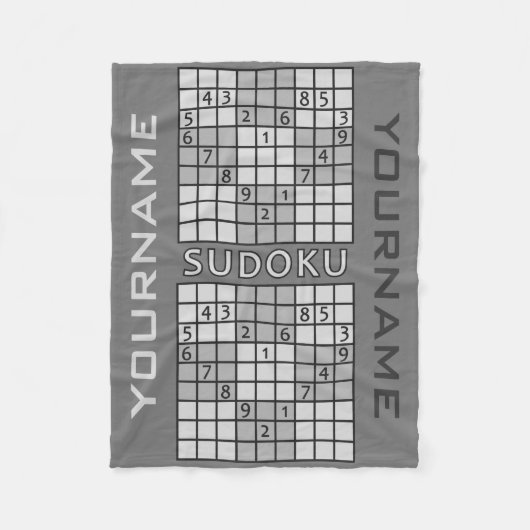 Couvertures en polaire personnalisées SUDOKU (Devant)