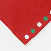 Couvertures en polaire rouge personnalisées Mon pr (Coin)