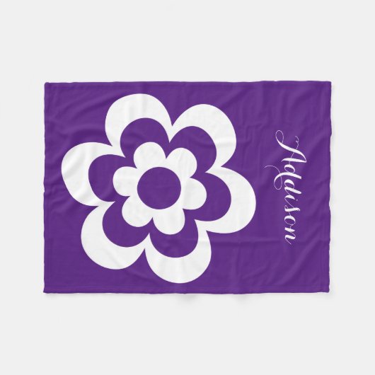 Couvertures En Toile Violette Personnalisées Avec  (Devant (Horizontal))