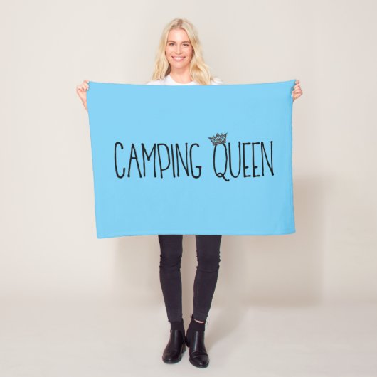 Couvertures en toison "Camping Queen" (En situation)