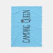 Couvertures en toison "Camping Queen" (Devant)