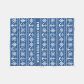 Couvertures en toison de texte et de couleur perso (Devant (Horizontal))