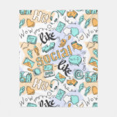 Couvertures en toison des médias sociaux cool (Devant)