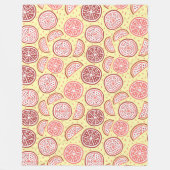 Couvertures en toison Motif Citrus (Devant)