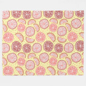Couvertures en toison Motif Citrus (Devant (Horizontal))