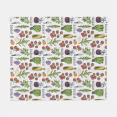 Couvertures en toison Motif de salade (Devant (Horizontal))