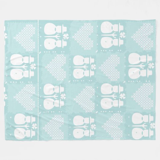 Couvertures et jetés de bonhomme de neige (Devant (Horizontal))