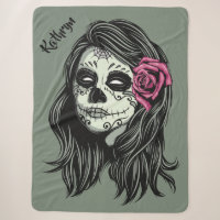Couvertures faites sur commande de nom et de