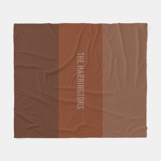 Couvertures fleece de nom personnalisé (Devant (Horizontal))