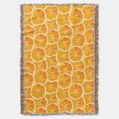 Couvertures jetées tranches de citrus orange (devant Vertical)