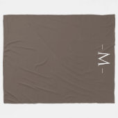 Couvertures Moderne Élégant Monogramme Brown Grand (Devant (Horizontal))