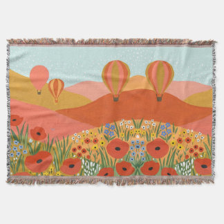 Couvertures Montgolfière – Jardin Corail et Or