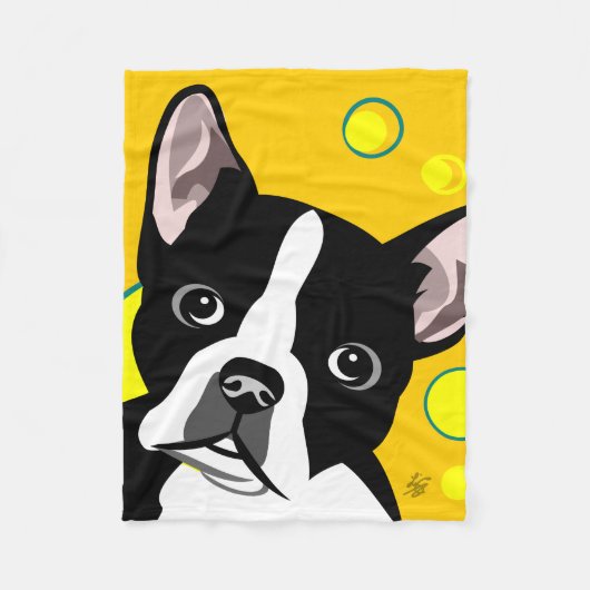 Couvertures noires et blanches de Boston Terrier (Devant)